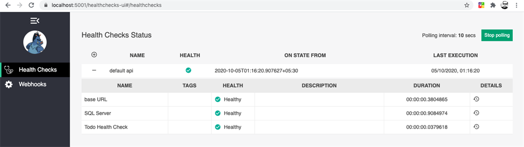Health Monitoring In ASP.NET Core